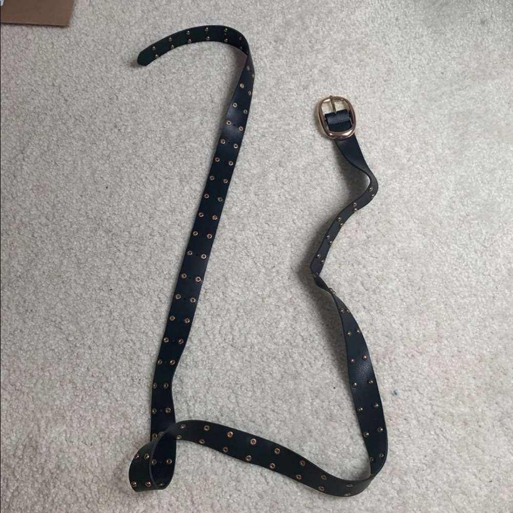 Trendy Long Black Belt